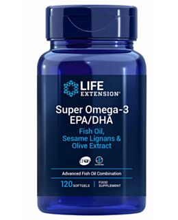 Super Omega-3 EPA/DHA Olio di pesce, lignani di sesamo ed estratto di oliva